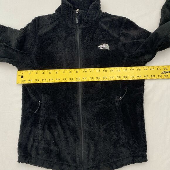 The North Face Fleece Jacket Full Zip Womens Small Black Pockets Fuzzy Outdoor - Picture 10 of 12